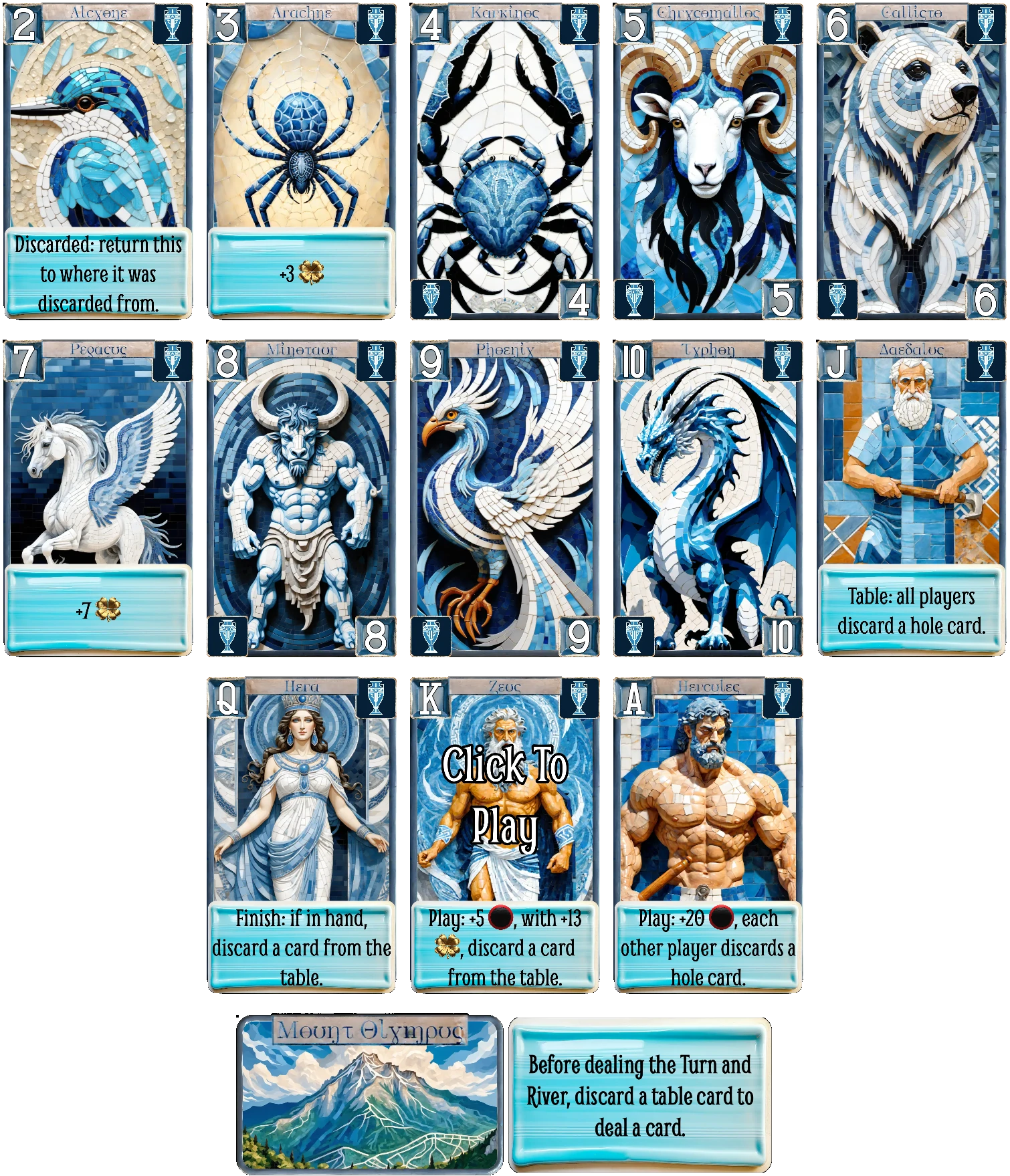 Greek cards