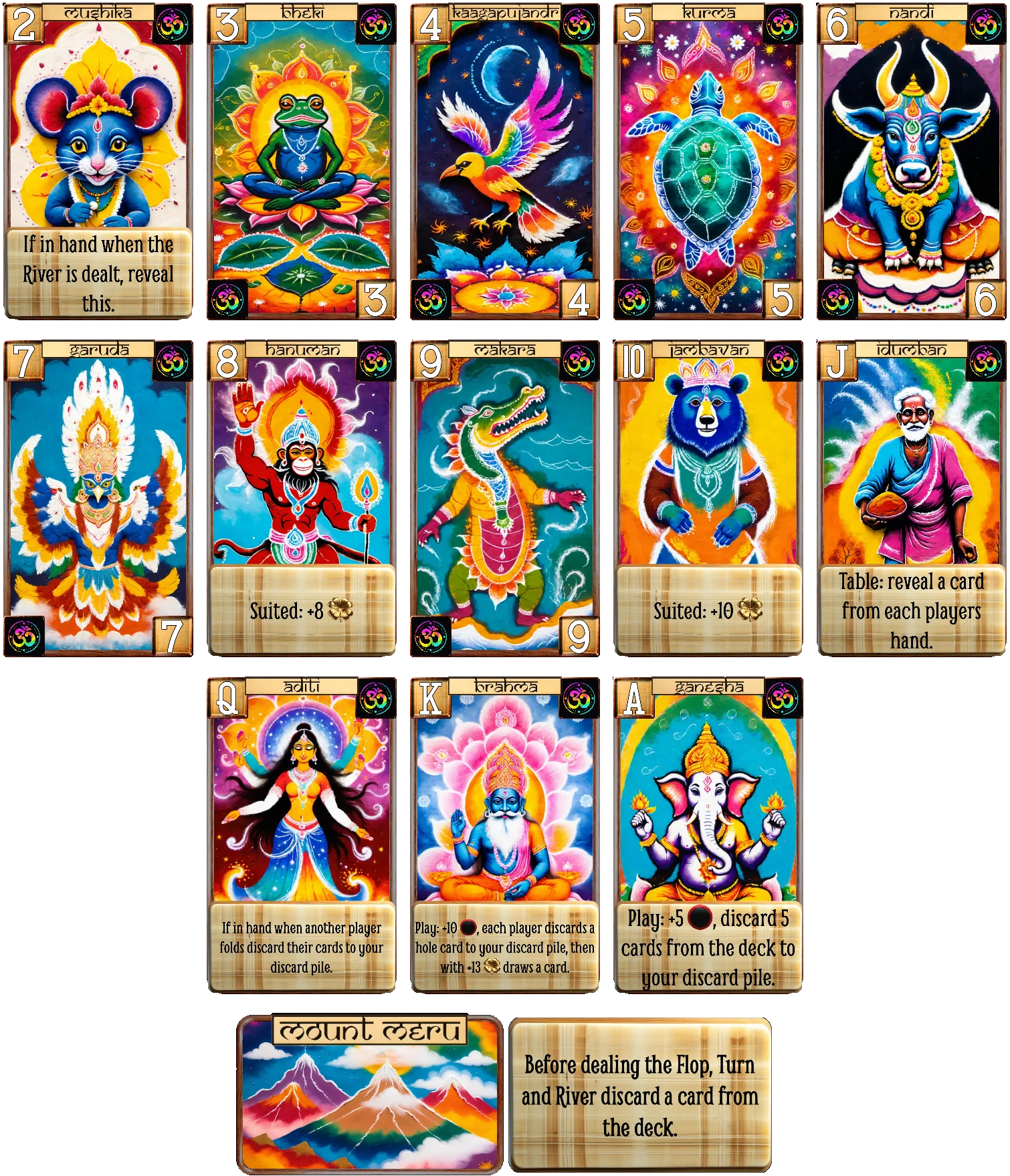 Hindu cards