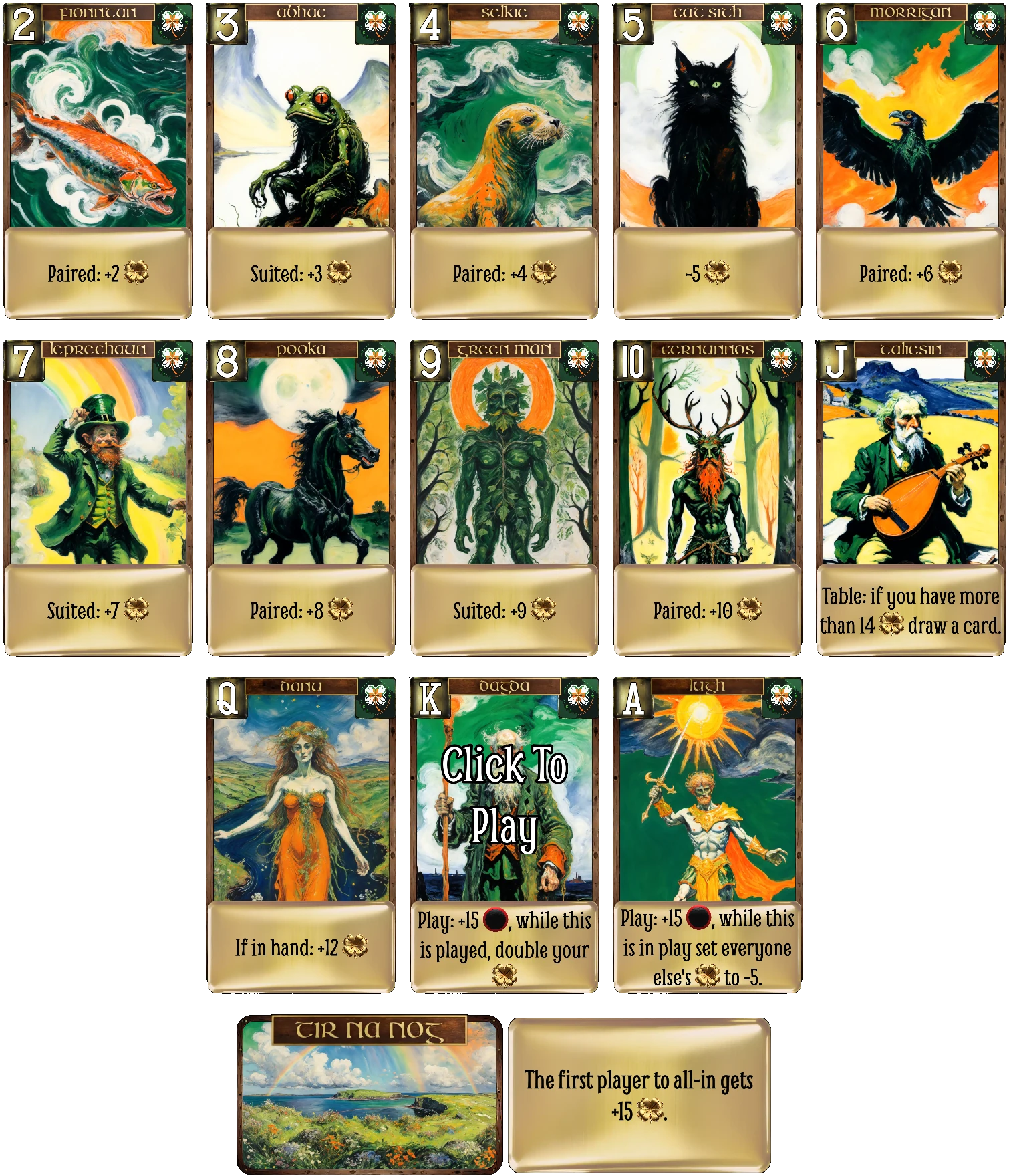 Irish cards